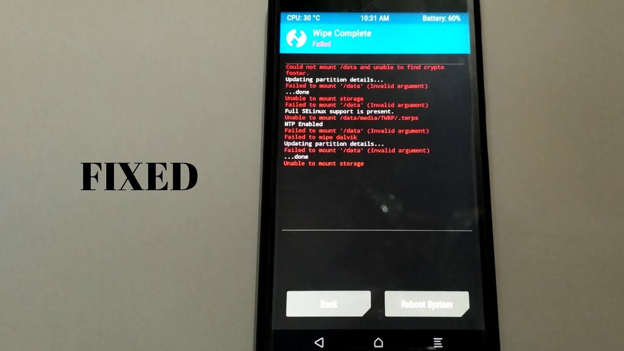 Tutorial atasi masalah Failed To Mount System (Invalid Argument) pada LG G8s ThinQ via TWRP