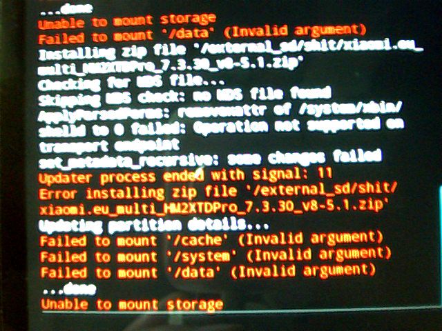 Panduan atasi masalah Failed To Mount System (Invalid Argument) pada LG G5 via TWRP