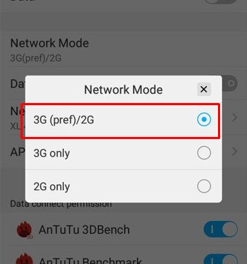 [SOLVED] Pengaturan LG E720 Optimus Chic network 3g/4g only