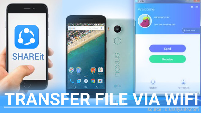 Cara Mudah Transfer File via Wifi di Google Nexus 5X 32GB (LG) Menggunakan ShareIt Versi Baru