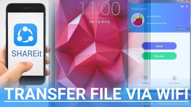 Cara Mudah Transfer File via Wifi di LG Band Play Menggunakan ShareIt Versi Baru