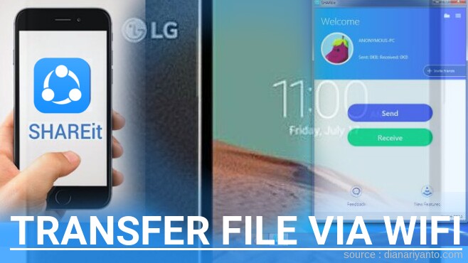 Mudahnya Transfer File via Wifi di LG Bello 2 Menggunakan ShareIt Terbaru