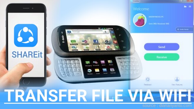Mengenal Transfer File via Wifi di LG C729 Doubleplay Menggunakan ShareIt Versi Baru