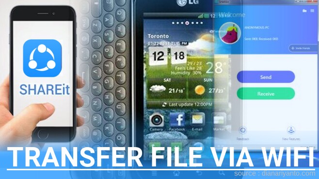 Mudahnya Transfer File via Wifi di LG C800G Eclypse Menggunakan ShareIt Terbaru