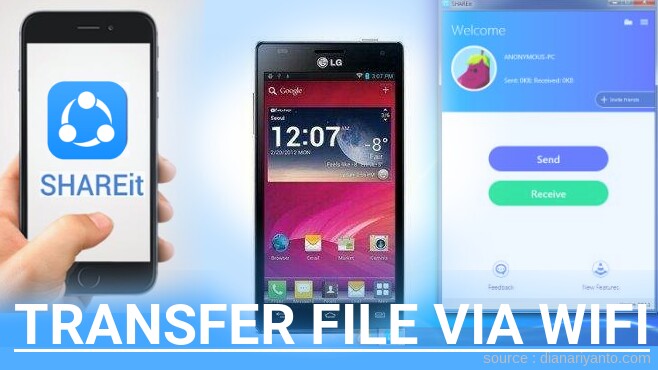 Tutorial Transfer File via Wifi di LG D1L Menggunakan ShareIt Terbaru