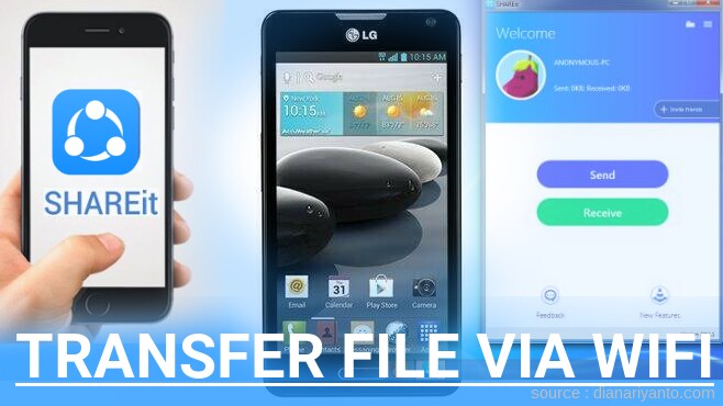 Tips Transfer File via Wifi di LG D500 Optimus F6 Menggunakan ShareIt Versi Baru