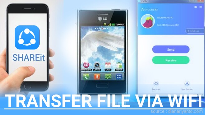 Cara Mudah Transfer File via Wifi di LG E400 Optimus L3 Menggunakan ShareIt Versi Baru