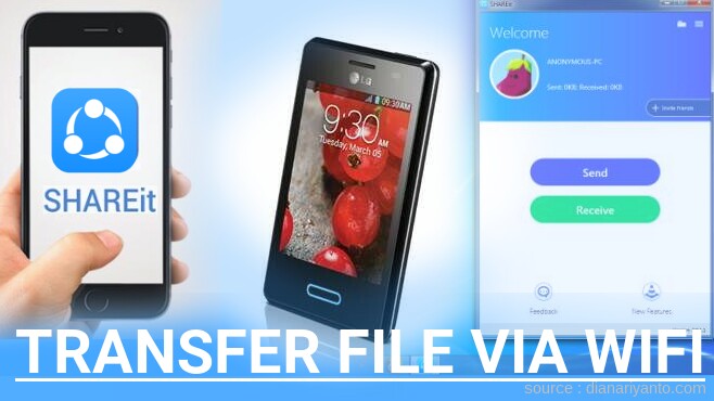 Mengenal Transfer File via Wifi di LG E425 Optimus L2II Menggunakan ShareIt Terbaru