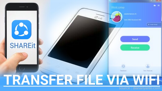 Mudahnya Transfer File via Wifi di LG E435 Optimus L3II Dual Menggunakan ShareIt Versi Baru