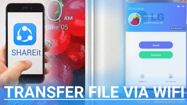 Transfer File via Wifi di LG E440 Optimus L4II Menggunakan ShareIt Terbaru