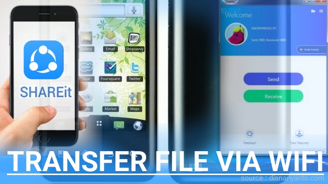 Mudahnya Transfer File via Wifi di LG E720 Optimus Chic Menggunakan ShareIt Versi Baru