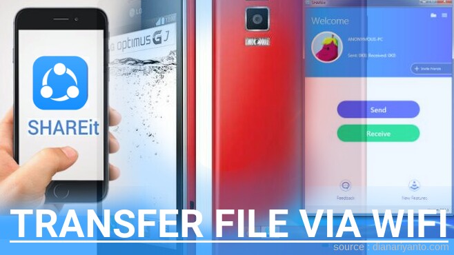Mengenal Transfer File via Wifi di LG E975W Optimus GJ Menggunakan ShareIt Versi Baru