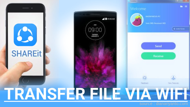 Mudahnya Transfer File via Wifi di LG G Flex 2 32GB Menggunakan ShareIt Terbaru