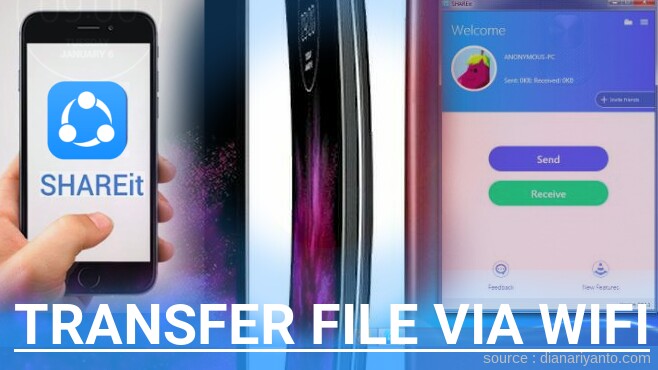 Cara Transfer File via Wifi di LG G Flex2 F510L Menggunakan ShareIt Terbaru