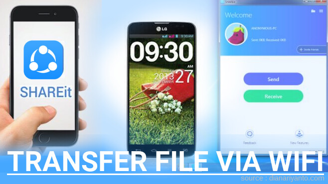 Cara Transfer File via Wifi di LG G Pro Lite Menggunakan ShareIt Terbaru