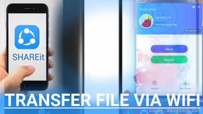 Mudahnya Transfer File via Wifi di LG G Vista Menggunakan ShareIt Versi Baru