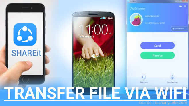 Transfer File via Wifi di LG G2 D802 Menggunakan ShareIt Terbaru