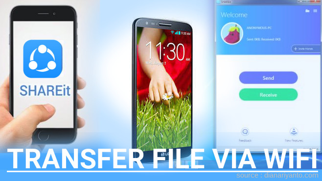 Mengenal Transfer File via Wifi di LG G2 mini Menggunakan ShareIt Terbaru