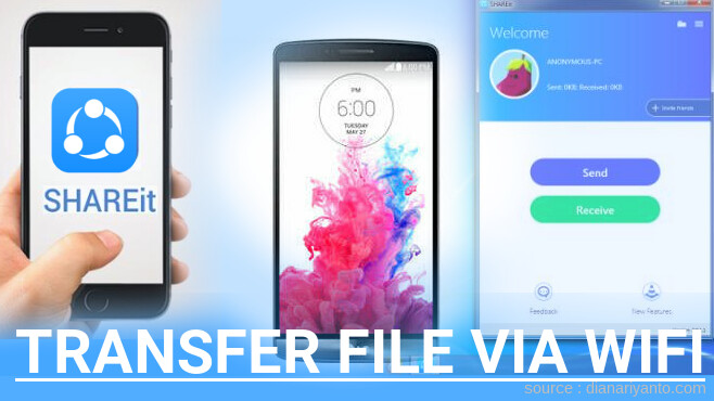 Mudahnya Transfer File via Wifi di LG G3 D855 Menggunakan ShareIt Terbaru