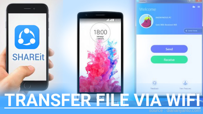 Mengenal Transfer File via Wifi di LG G3 S Dual Menggunakan ShareIt Terbaru