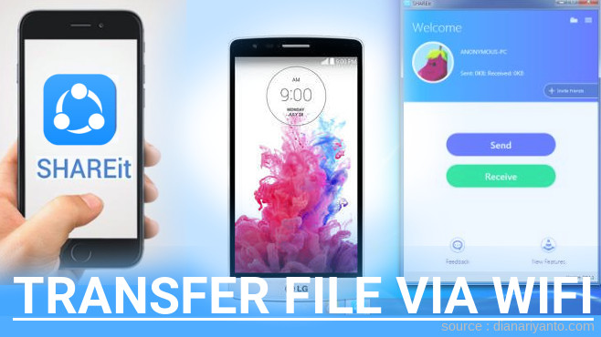 Mengenal Transfer File via Wifi di LG G3 S Menggunakan ShareIt Terbaru
