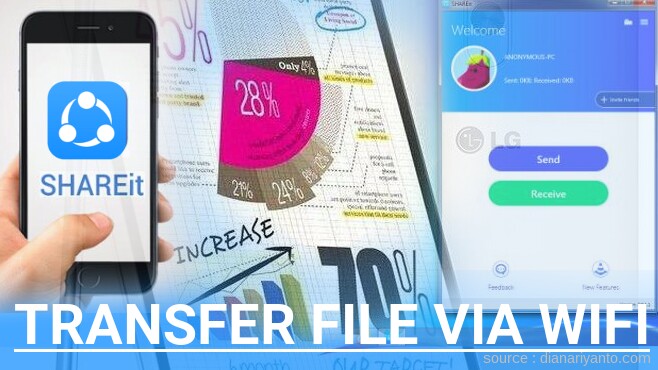 Cara Mudah Transfer File via Wifi di LG G3 Stylus D690 Menggunakan ShareIt Terbaru
