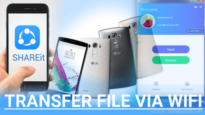 Cara Transfer File via Wifi di LG G4 Beat Menggunakan ShareIt Versi Baru