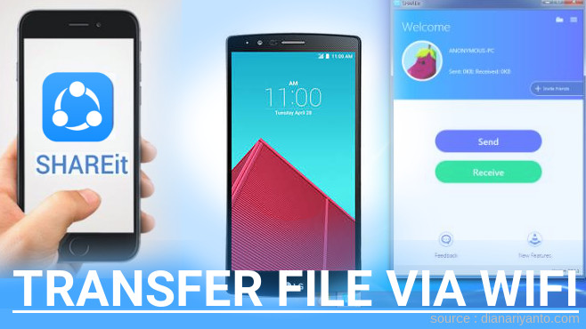 Cara Mudah Transfer File via Wifi di LG G4 Dual H818P Menggunakan ShareIt Versi Baru