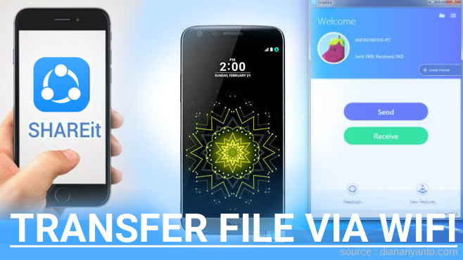 Kirim dan Transfer File via Wifi di LG G5 SE Menggunakan ShareIt Terbaru