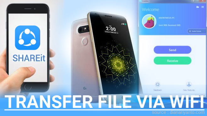 Mengenal Transfer File via Wifi di LG G5 Menggunakan ShareIt Terbaru