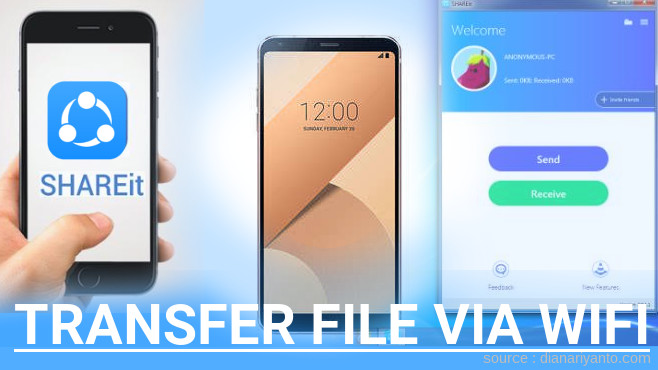 Cara Mudah Transfer File via Wifi di LG G6+ Menggunakan ShareIt Versi Baru