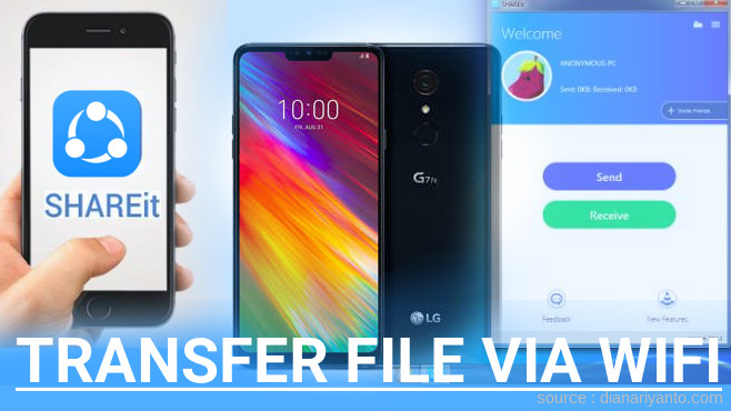 Tutorial Transfer File via Wifi di LG G7+ Fit Menggunakan ShareIt Terbaru