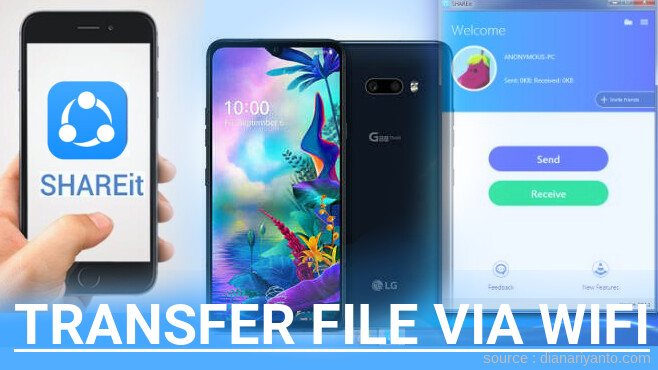 Kirim dan Transfer File via Wifi di LG G8X ThinQ Menggunakan ShareIt Terbaru