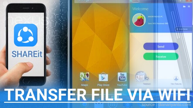 Mudahnya Transfer File via Wifi di LG Google NEXUS 4 E960 Menggunakan ShareIt Terbaru