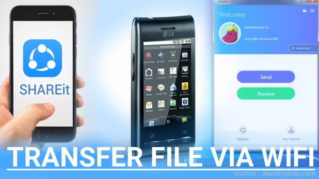 Cara Mudah Transfer File via Wifi di LG GT540 Optimus Menggunakan ShareIt Versi Baru