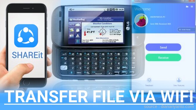 Mudahnya Transfer File via Wifi di LG GW620 EVE Menggunakan ShareIt Terbaru