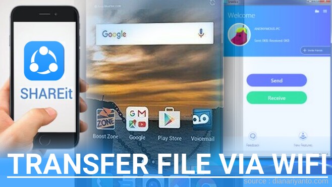Mengenal Transfer File via Wifi di LG K3 Menggunakan ShareIt Terbaru