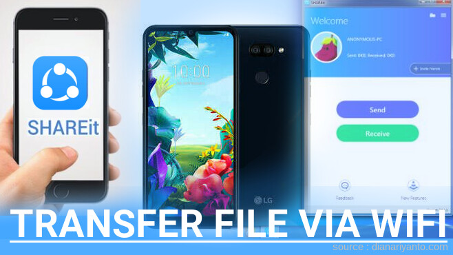 Cara Transfer File via Wifi di LG K40S Menggunakan ShareIt Versi Baru