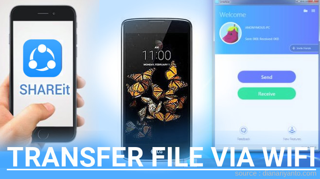Tutorial Transfer File via Wifi di LG K8 Menggunakan ShareIt Versi Baru