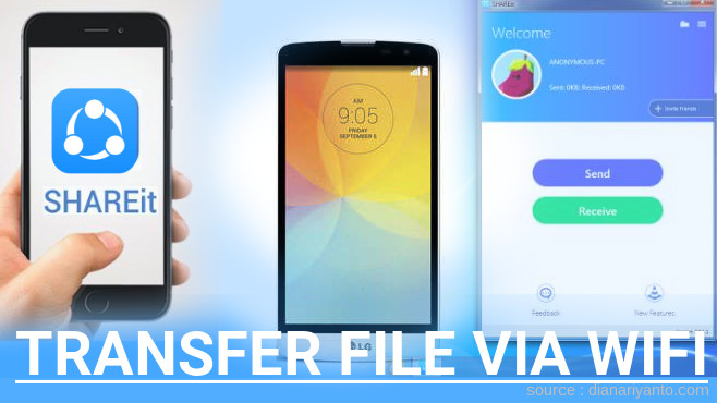 Cara Mudah Transfer File via Wifi di LG L Bello L80 D335 Menggunakan ShareIt Terbaru