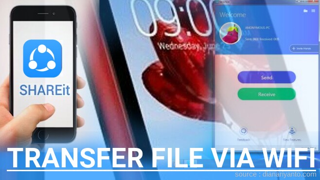 Tutorial Transfer File via Wifi di LG L20 D105 Menggunakan ShareIt Terbaru