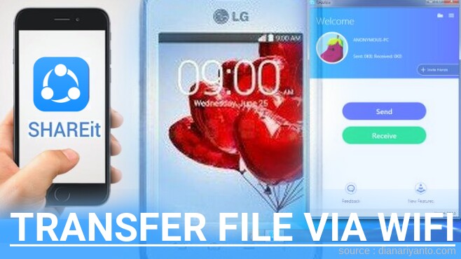 Cara Mudah Transfer File via Wifi di LG L20 D120 Menggunakan ShareIt Terbaru
