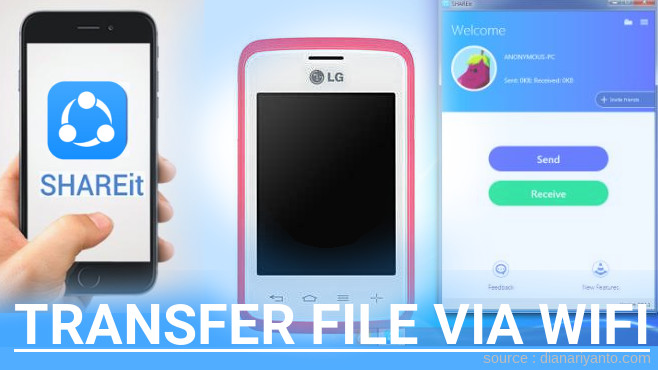 Transfer File via Wifi di LG L20 Menggunakan ShareIt Terbaru