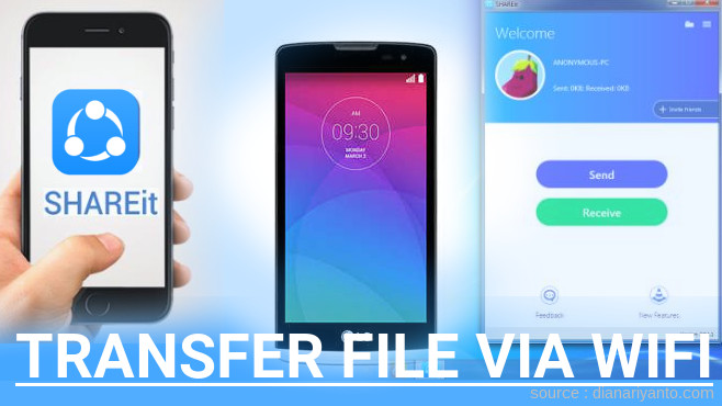 Tutorial Transfer File via Wifi di LG Leon Menggunakan ShareIt Versi Baru