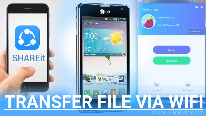 Mudahnya Transfer File via Wifi di LG LS720 Optimus F3 Menggunakan ShareIt Terbaru