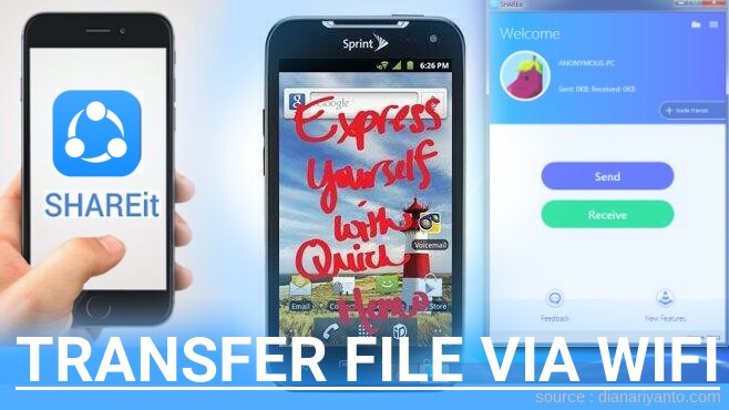 Mengenal Transfer File via Wifi di LG LS840 Viper 4G LTE Menggunakan ShareIt Versi Baru