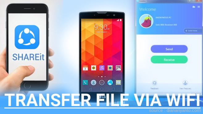 Transfer File via Wifi di LG Magna Menggunakan ShareIt Terbaru