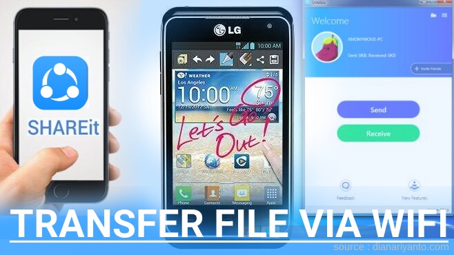 Cara Transfer File via Wifi di LG MS770 Motion 4G Menggunakan ShareIt Versi Baru