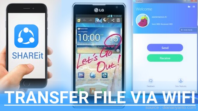Tutorial Transfer File via Wifi di LG MS870 Spirit 4G Menggunakan ShareIt Versi Baru