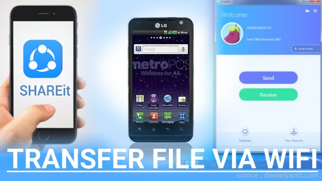 Tips Transfer File via Wifi di LG MS910 Esteem Menggunakan ShareIt Versi Baru